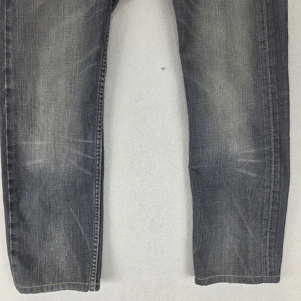 Vintage Levis 504 Jeans Mens Black Straight Charcoal Wash Engineered Fits 30x28